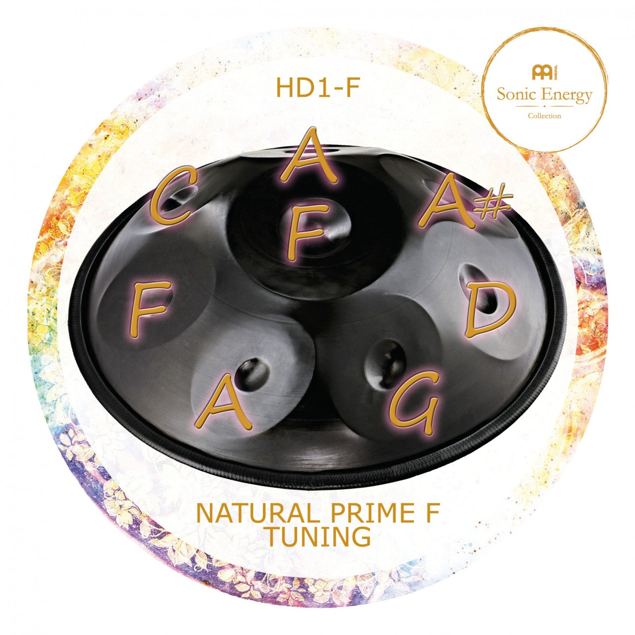 MEINL Sonic Energy Harmonic Art Handpan - Stimmung: F/ A, A#, C, D, F, G, A (HD1-F)